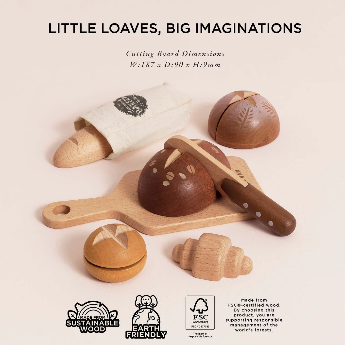Le Toy Van Artisan Bread & Knife Set