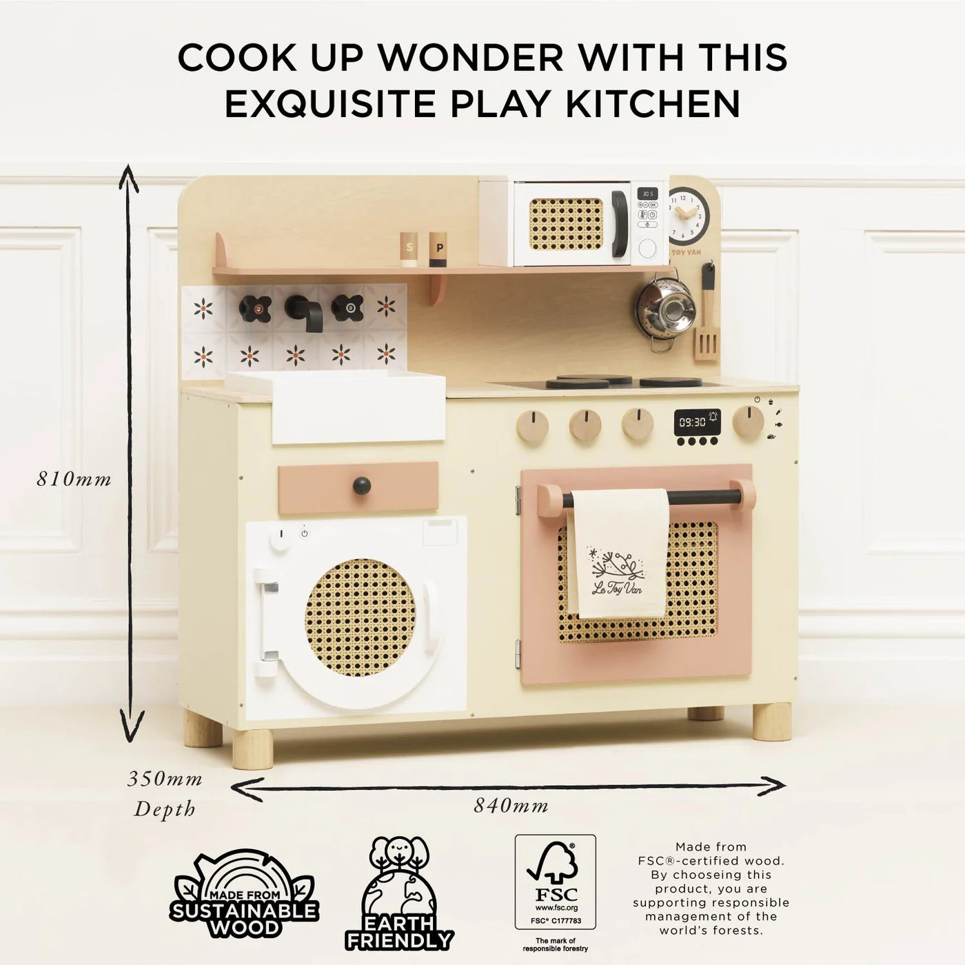 Le Toy Van Rattan Family Play Kitchen