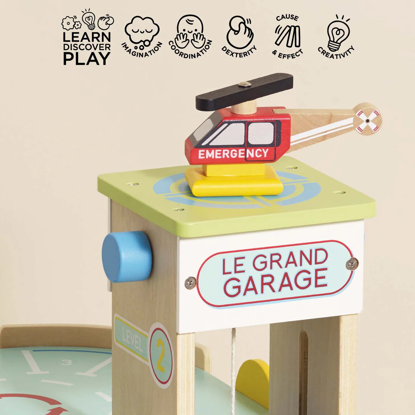 Le Toy Van Le Grand Wooden Garage
