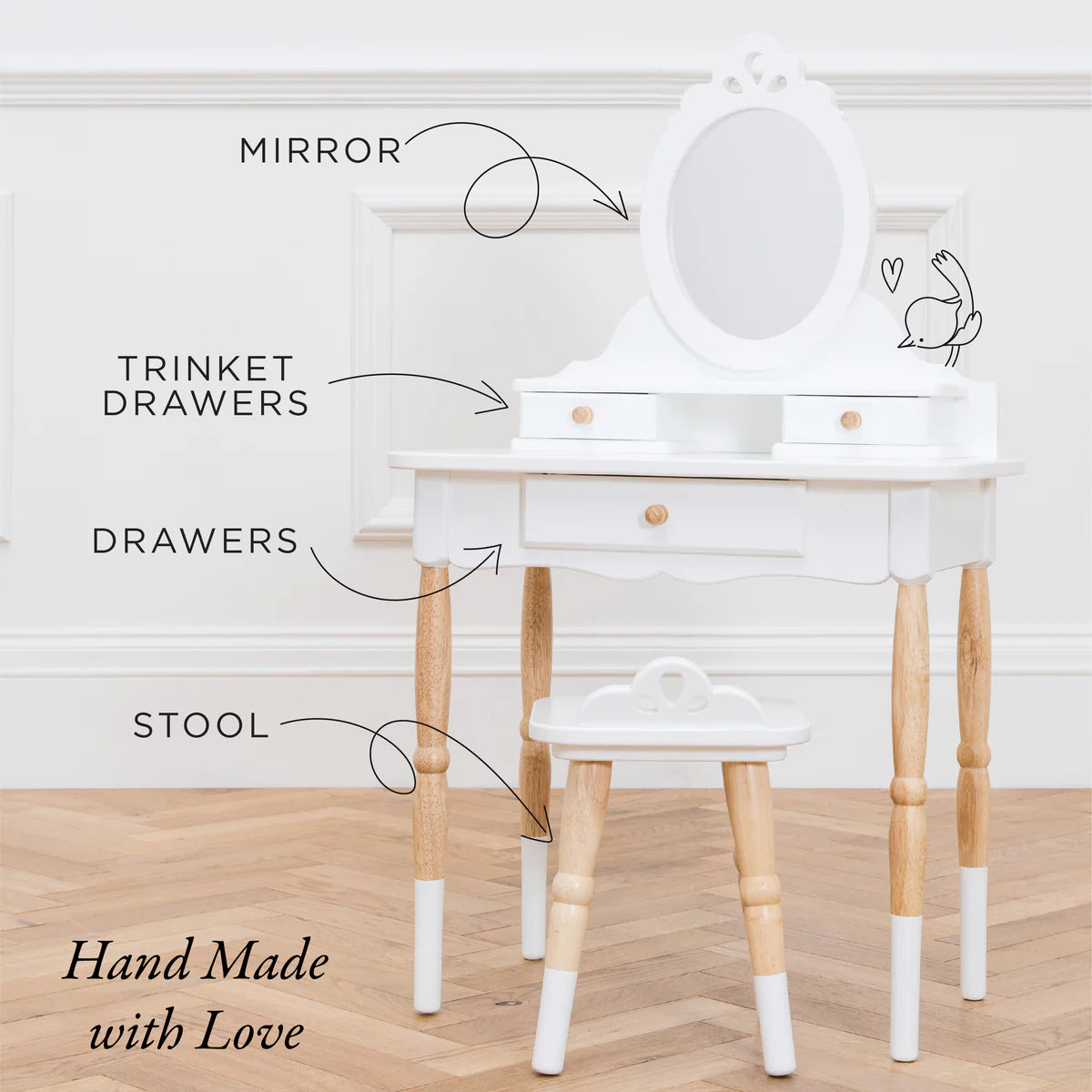 Le Toy Van Dressing Up Vanity Table & Stool