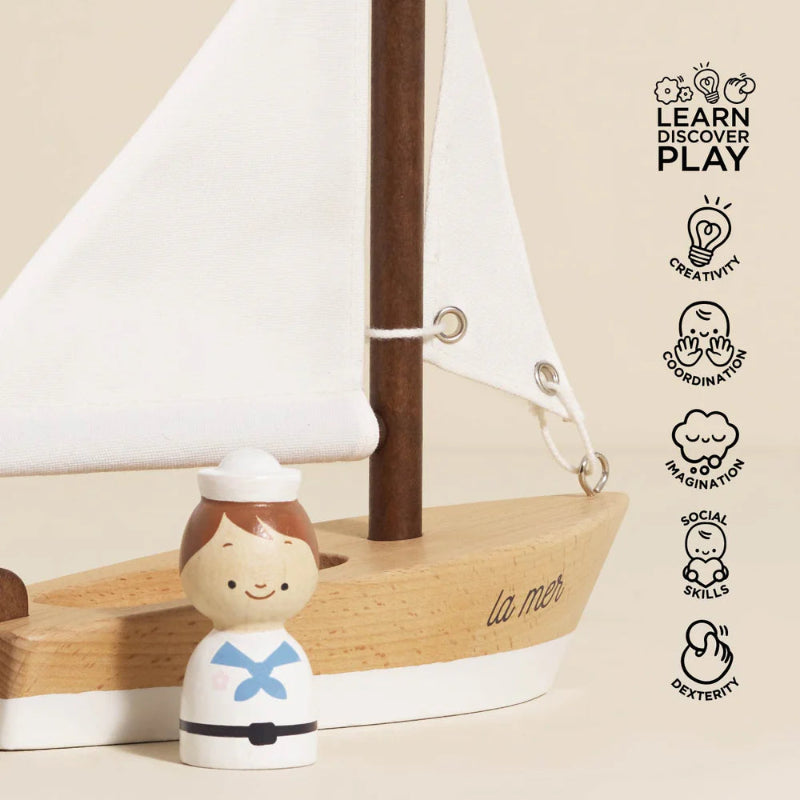 Le Toy Van Sailing Boat and Captain