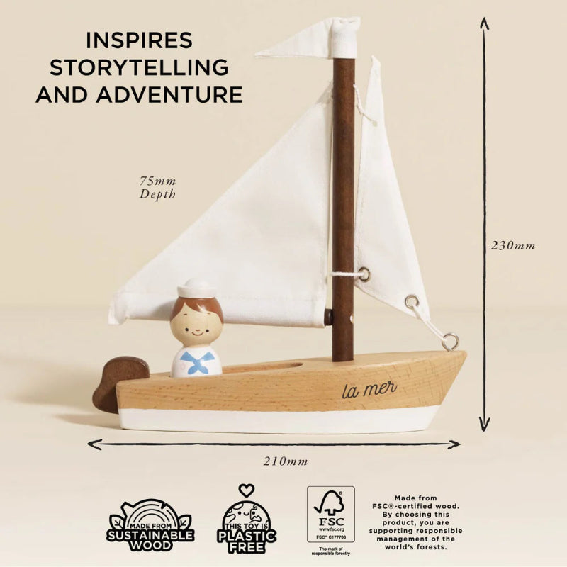 Le Toy Van Sailing Boat and Captain