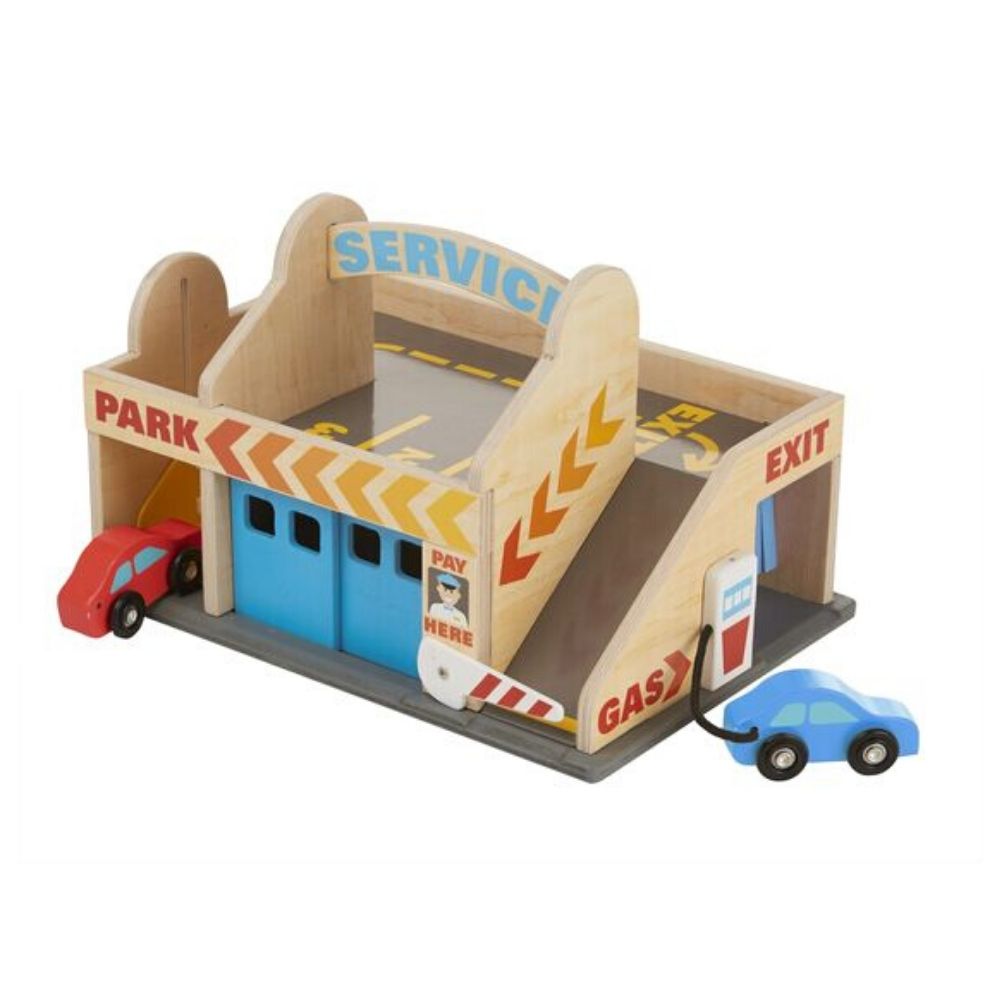 Melissa & Doug Service Station Parking Garage