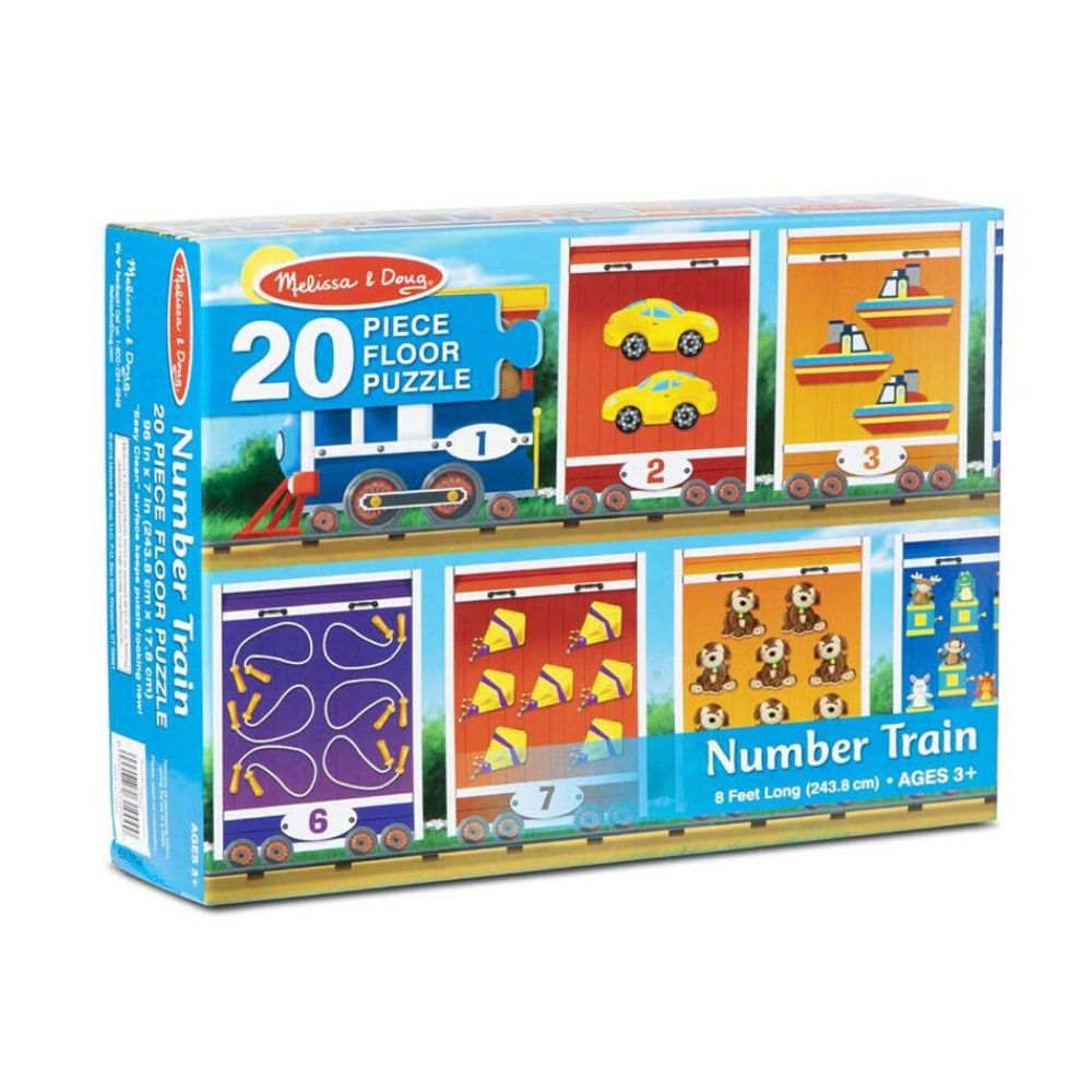 Melissa & Doug Number Train Floor Puzzle (20 pieces)