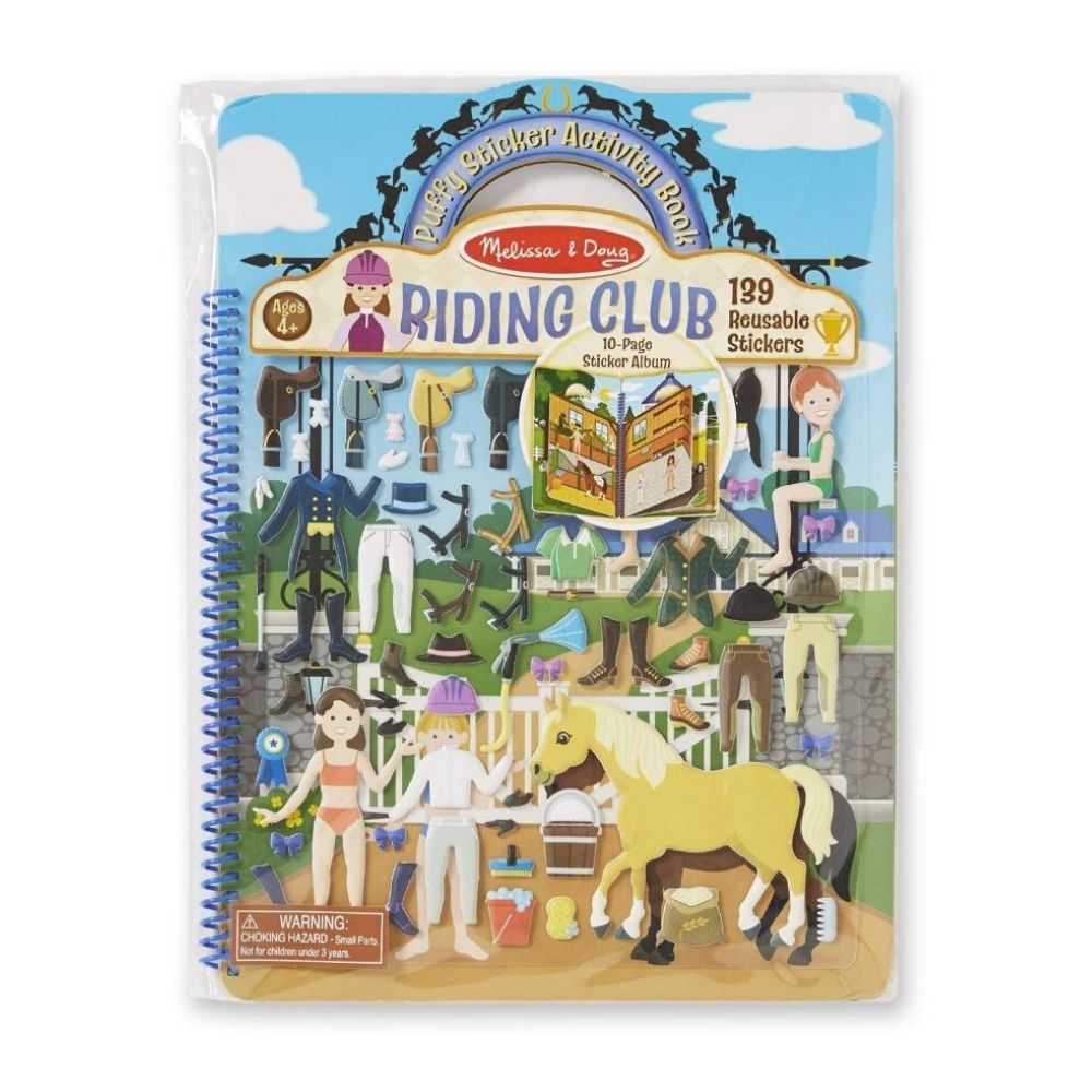 Melissa and Doug Deluxe Puffy Sticker Album - Horse Scene
