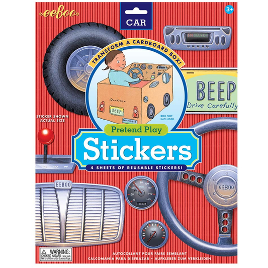 eeBoo Car Pretend Play Stickers