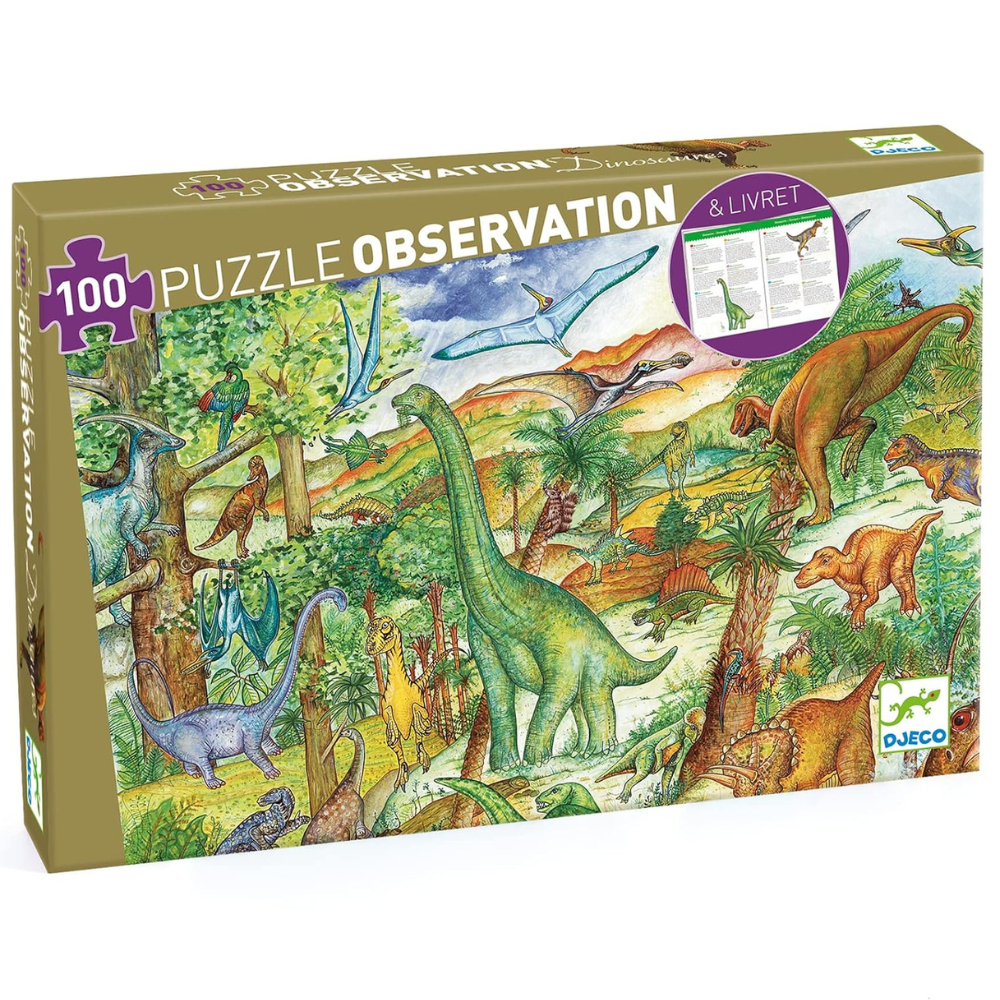 Djeco Observation Puzzle Dinosaurs
