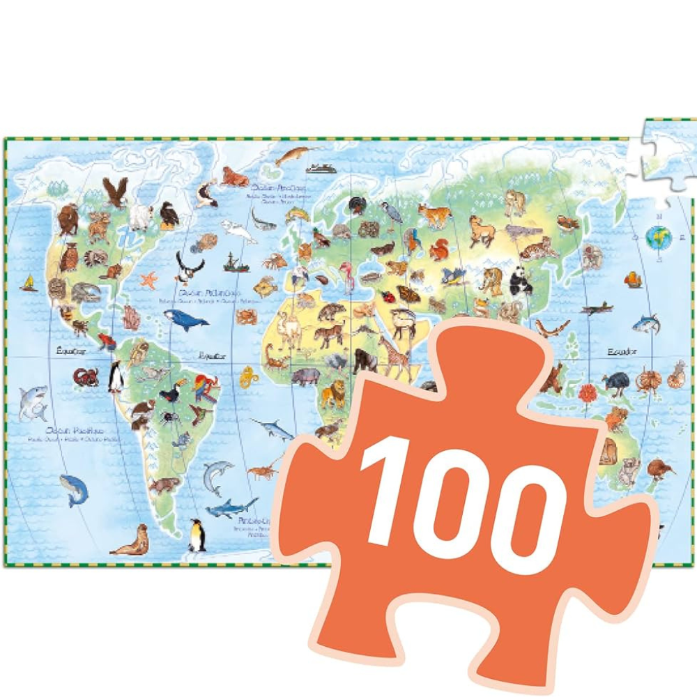 Djeco Observation Puzzle Worlds Animals
