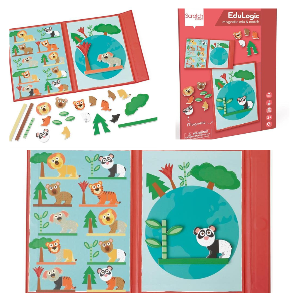 Scratch Europe Magnetic Mix & Match Animal World