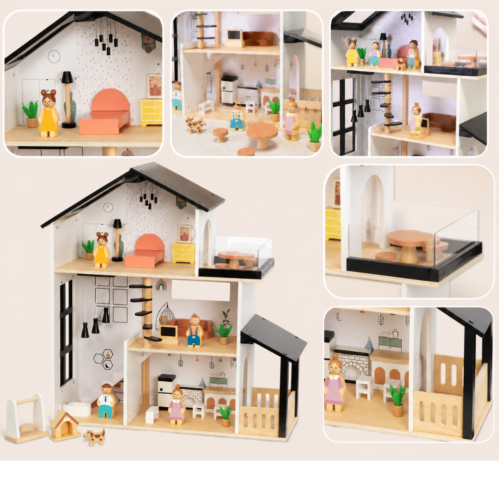 TookyToy Doll House with Accessories