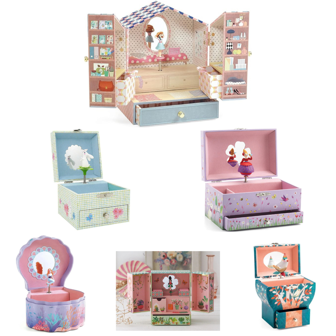 Djeco Musical Jewellery Box - Various Designs