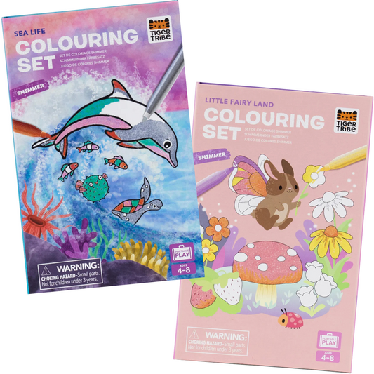 Tiger Tribe Shimmer Colouring Sets - Various Designs