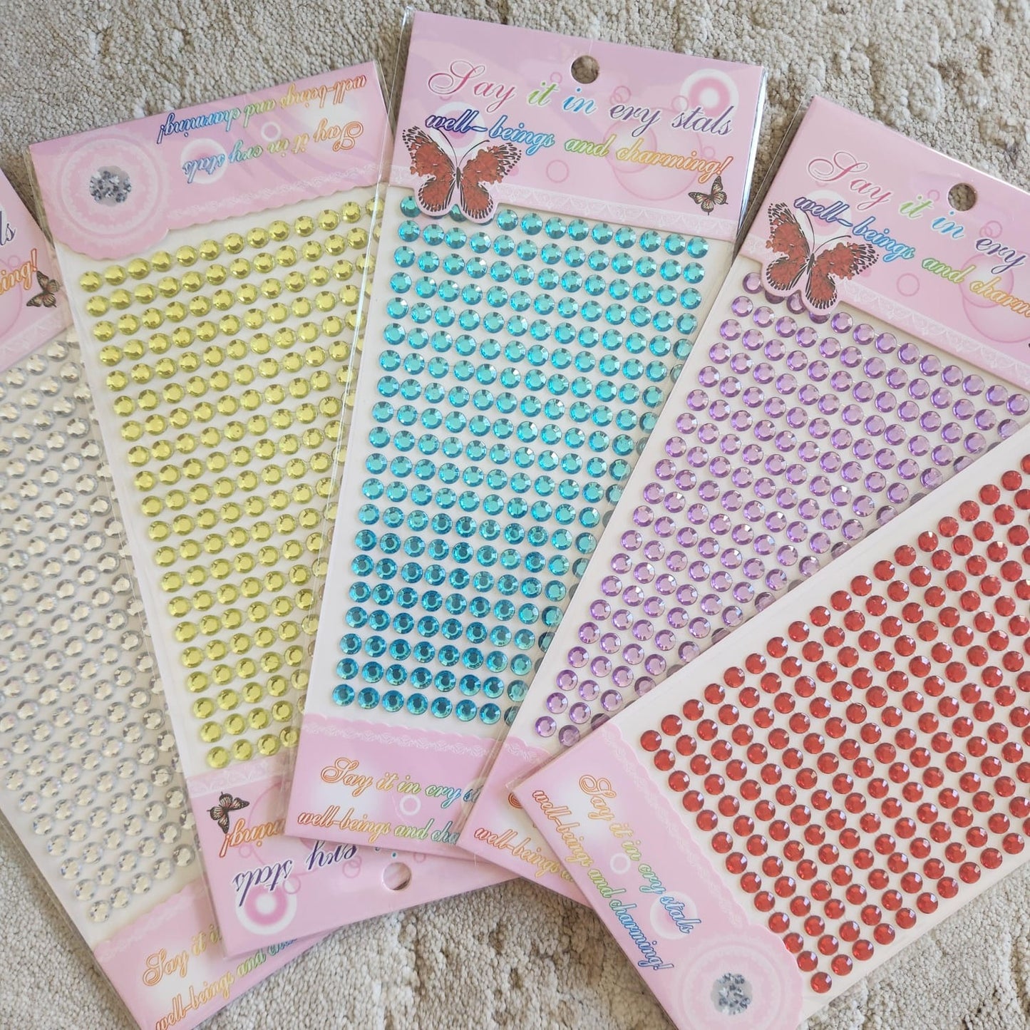Jewel Bedazzle Stickers (5 Sheets in a pack)
