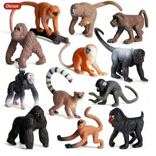 Monkeys and Apes Figurine Set