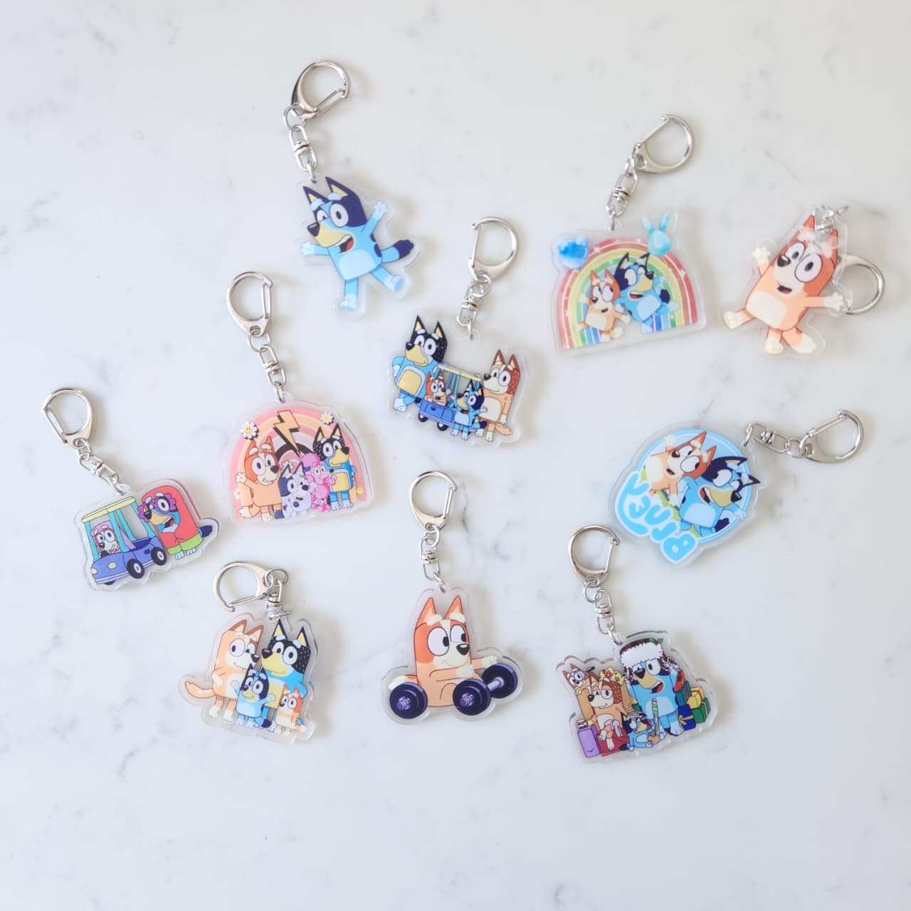 Bluey Keyrings – The Toy Trip