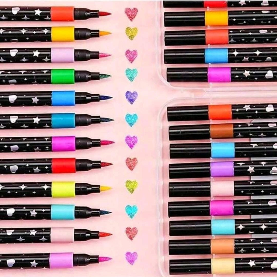 Glitter Markers - 12 Piece