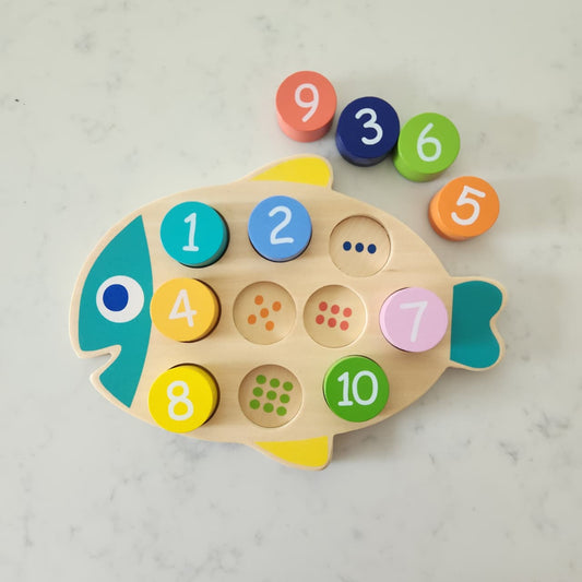 Wooden Fish Number Game