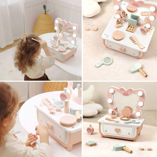 TookyToy Pretend Play Butterfly Dressing Table Set