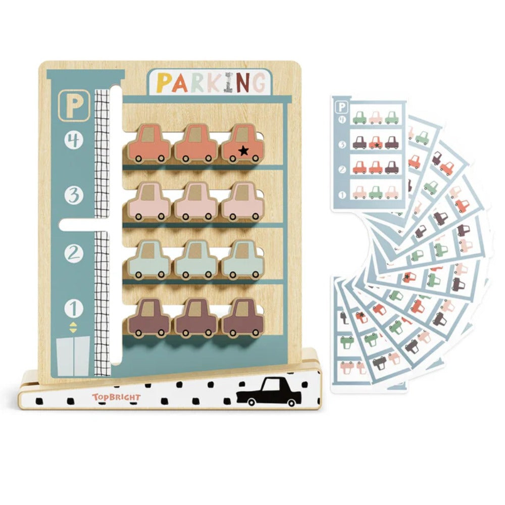TopBright Montessori Parking Challenge Sliding Puzzle Board Game