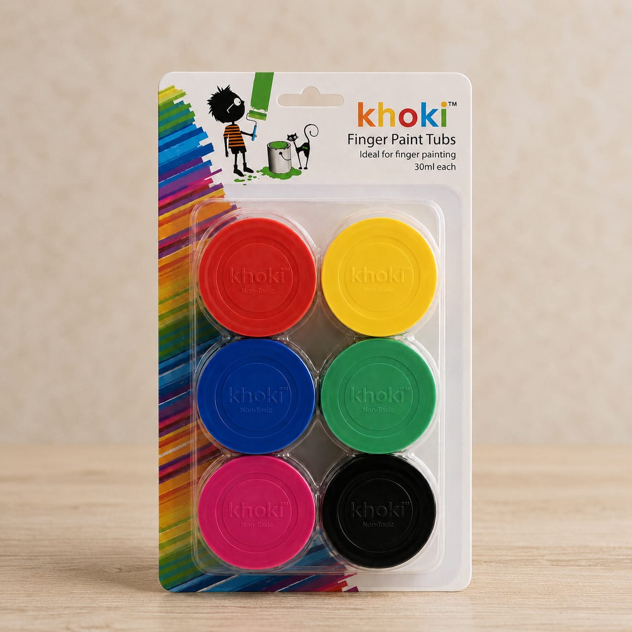 Finger Paint Pots (set of 6 colours)