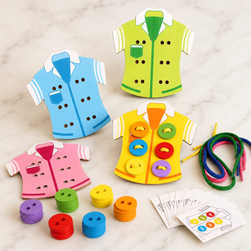 Clothing Button Threading Set