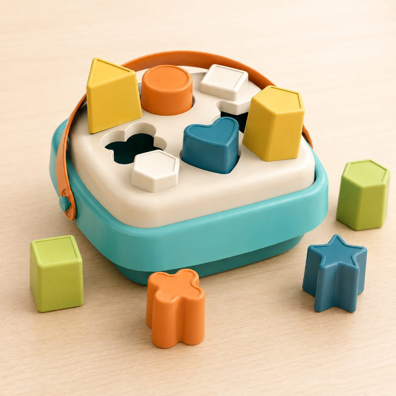 Mingli Toys Shape Sorting Basket - 10 Pieces