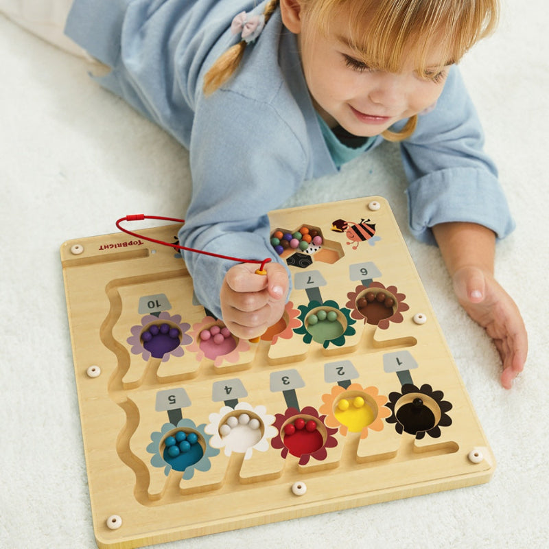 TopBright Busy Bee Magnetic Maze - Colour Sorting & Matching