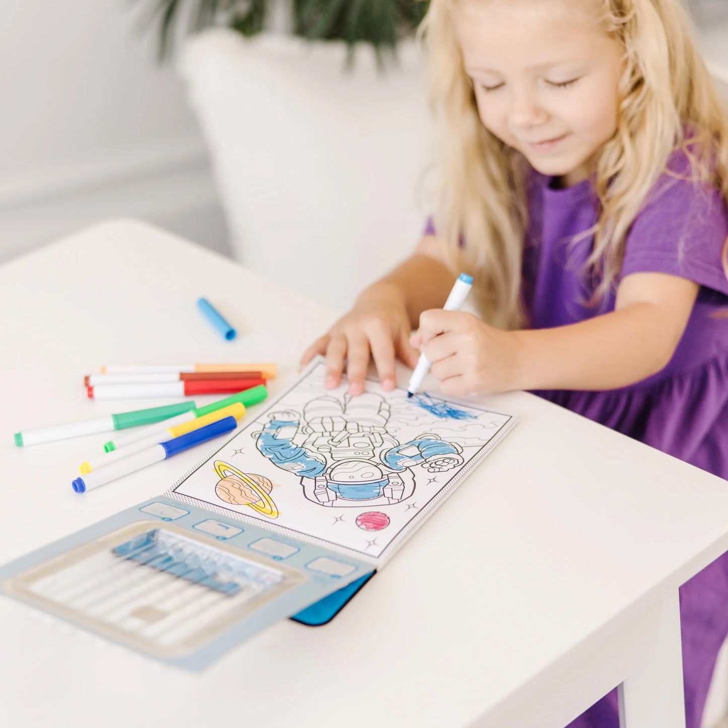 Melissa & Doug Magic-Pattern – Adventure Coloring Pad - On the Go Travel Activity