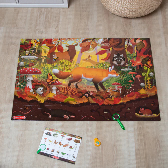 Melissa & Doug Double-Sided Seek & Find Floor Puzzle