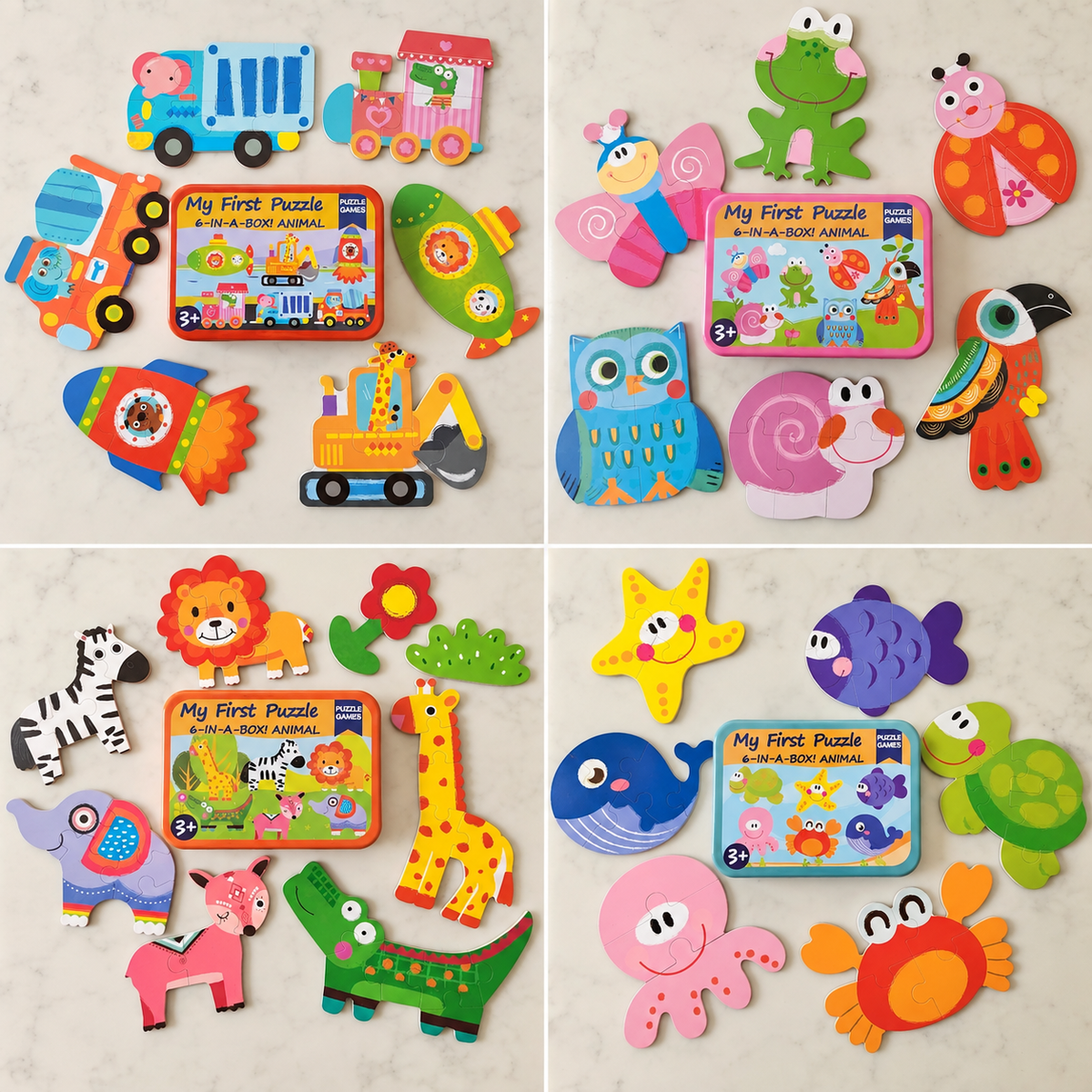 My First Puzzles in a Tin- Various Designs