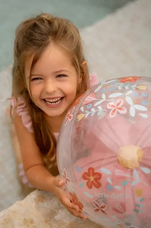 Little Dutch Sunny Flowers 3D Beach Ball