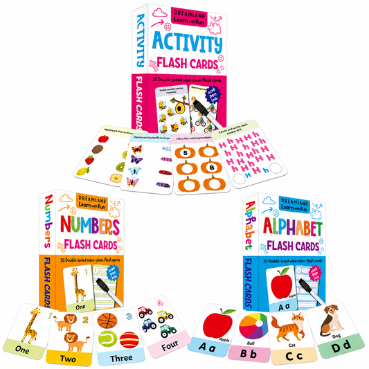 Dreamland Wipe Clean Flashcards - Various Designs