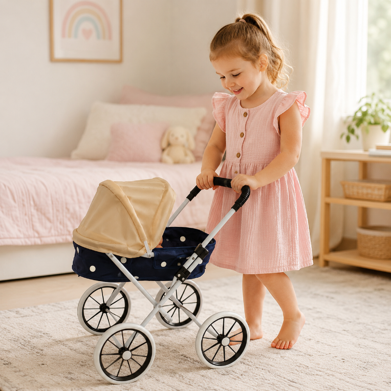 Baby Play House Dolls Pram