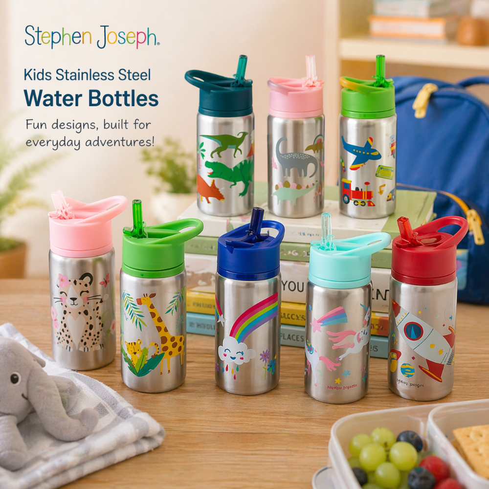 Stephen Joseph Stainless Steel Water Bottle