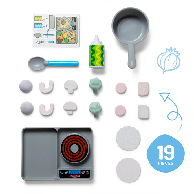 Melissa & Doug Simmer & Stir Stove-Top Play Set