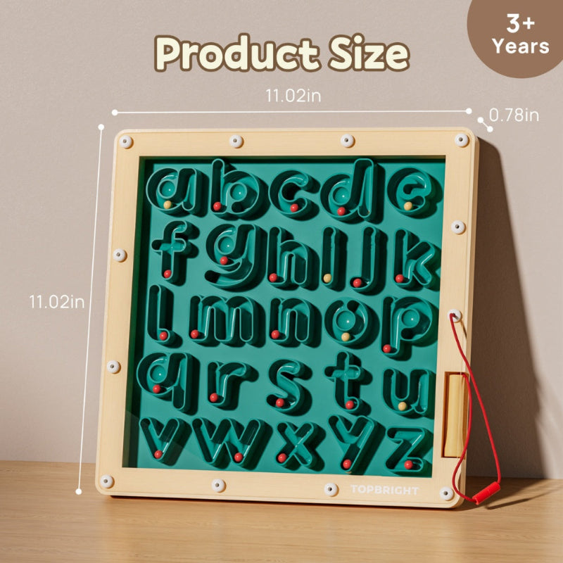 TopBright Magnetic Maze Alphabet Tracing Board