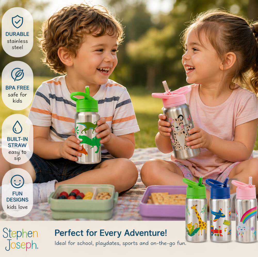Stephen Joseph Stainless Steel Water Bottle
