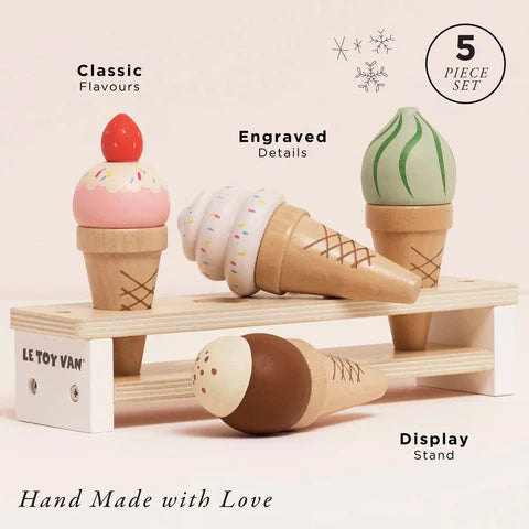 Le Toy Van Ice Cream Cones & Stand