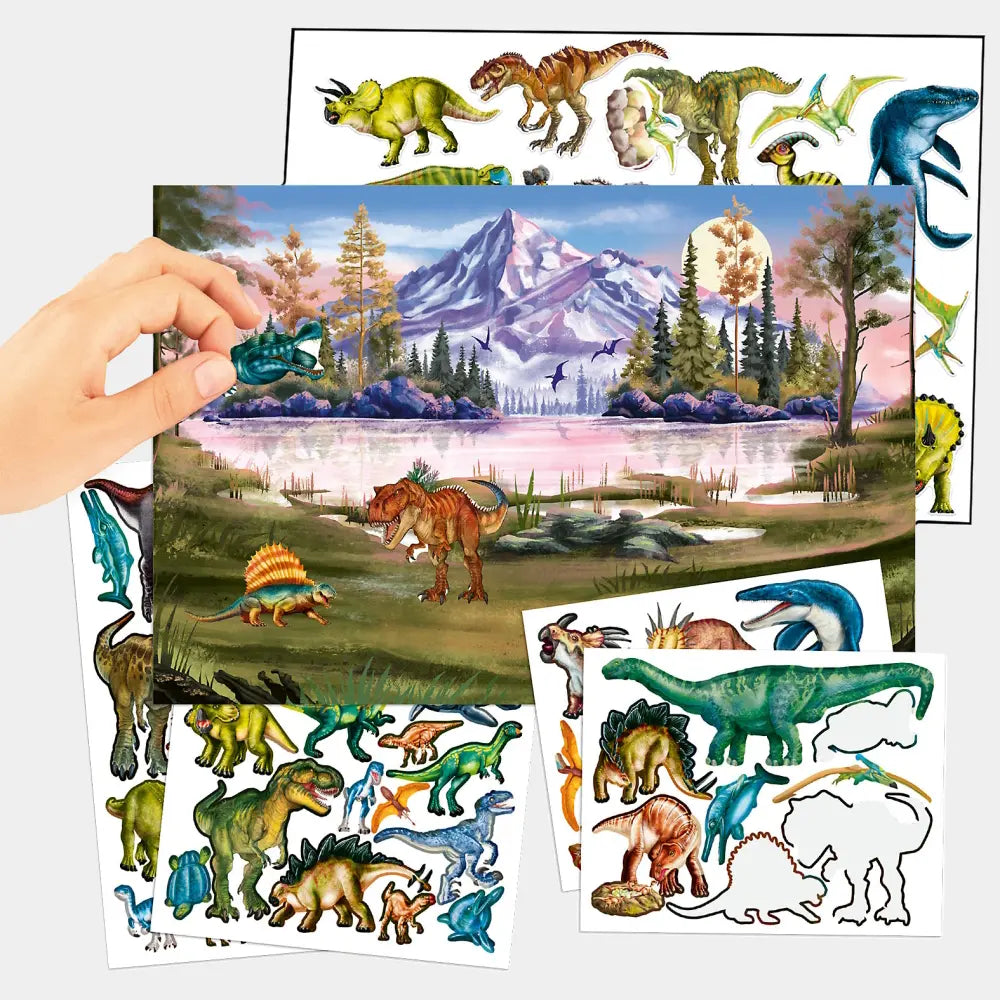 Dino World Puffy Sticker Book