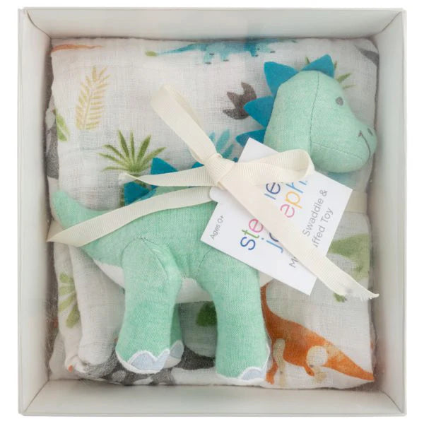Stephen Joseph Muslin Blanket and Stuffed Animal