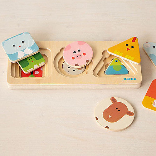 Djeco AnimaBasic Wooden Puzzle