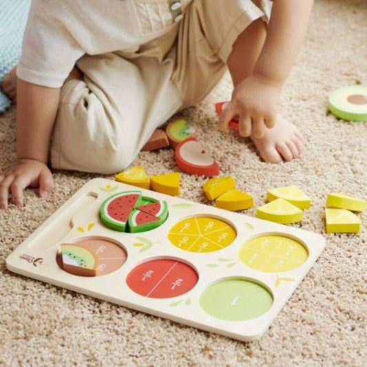 Classic World Fruity Fractions  - Cutting Fruit Puzzle 23Pcs