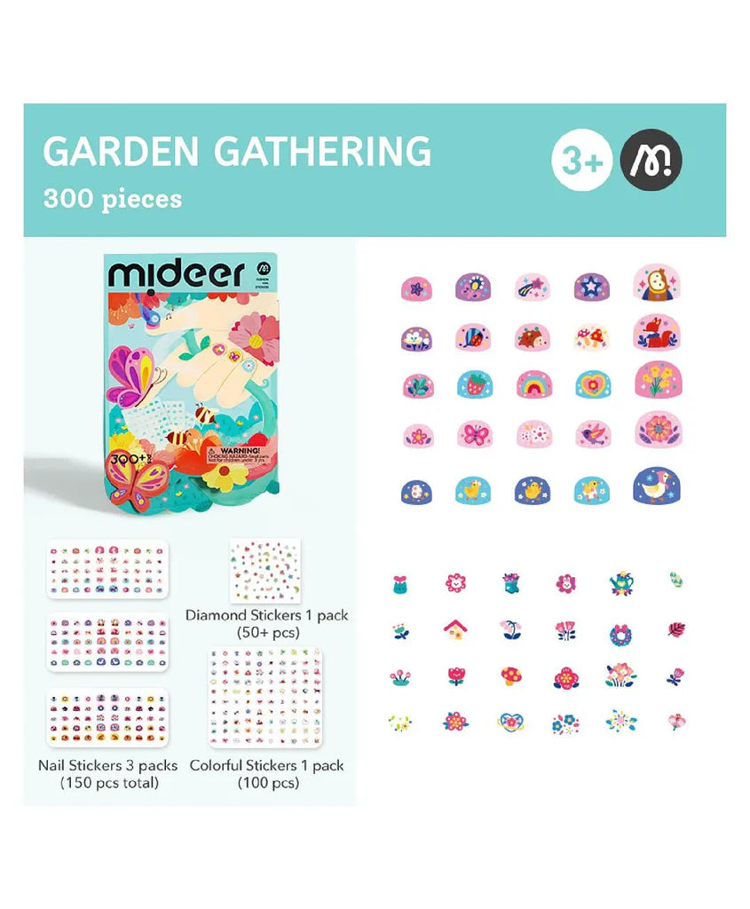 Mideer Fashion Nail Stickers - Garden Gathering