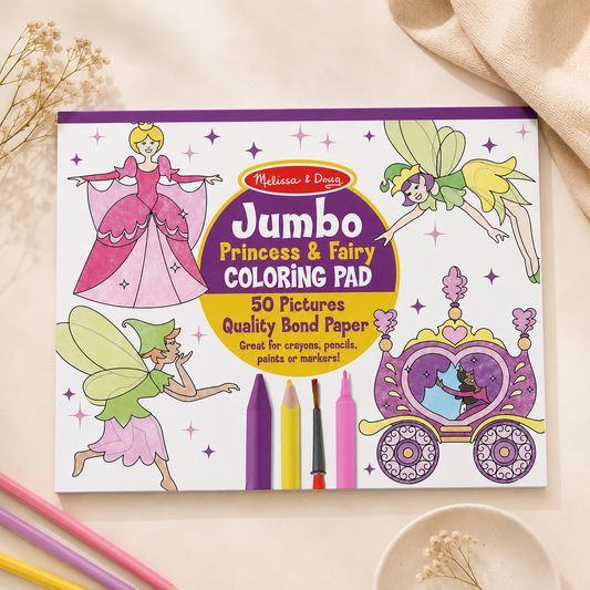 Melissa & Doug Princess and Fairy Jumbo Coloring Pad