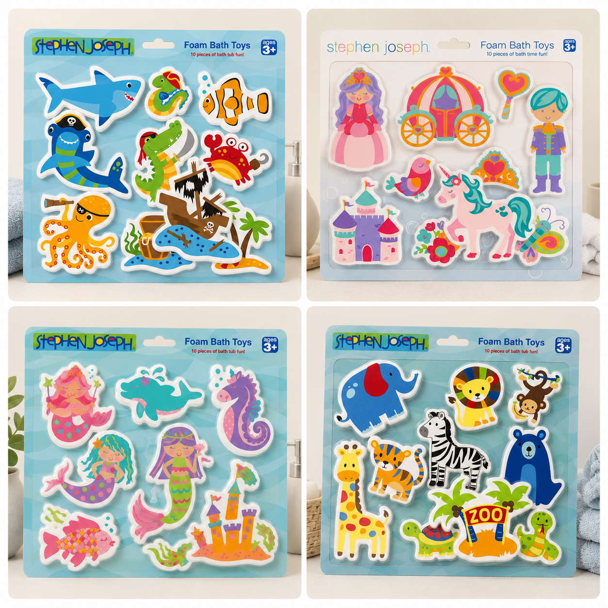 Stephen Joseph Foam Bath Toys - Various Designs
