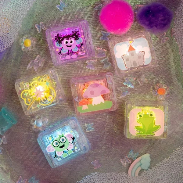 Glo Pals Water Activated Light Up Sensory Cubes 6 Piece
