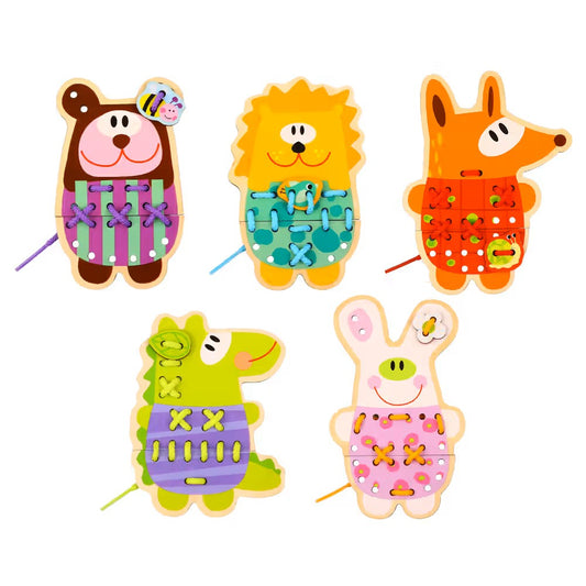 TookyToy Lacing & Threading Animals