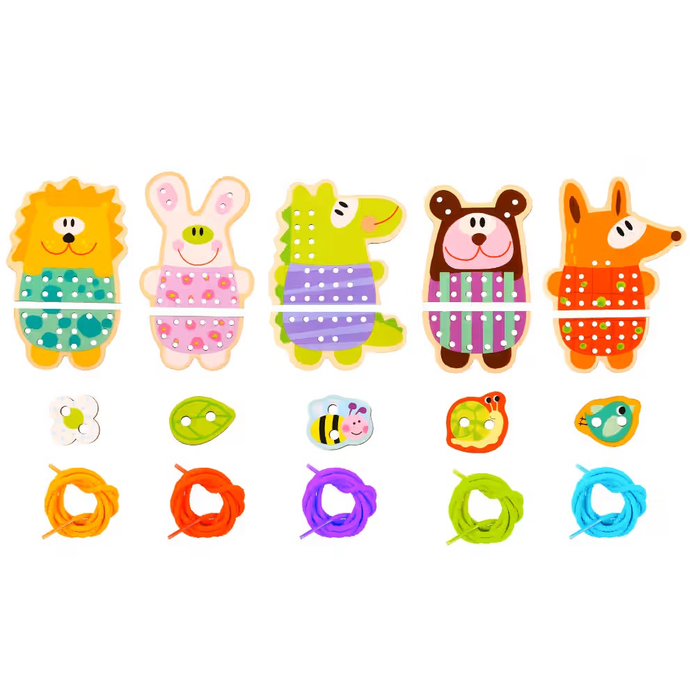 TookyToy Lacing & Threading Animals