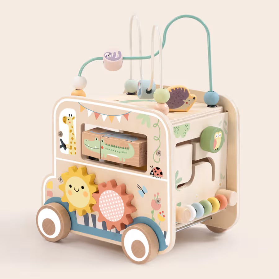 TookyToy Safari Bus Activity Toy