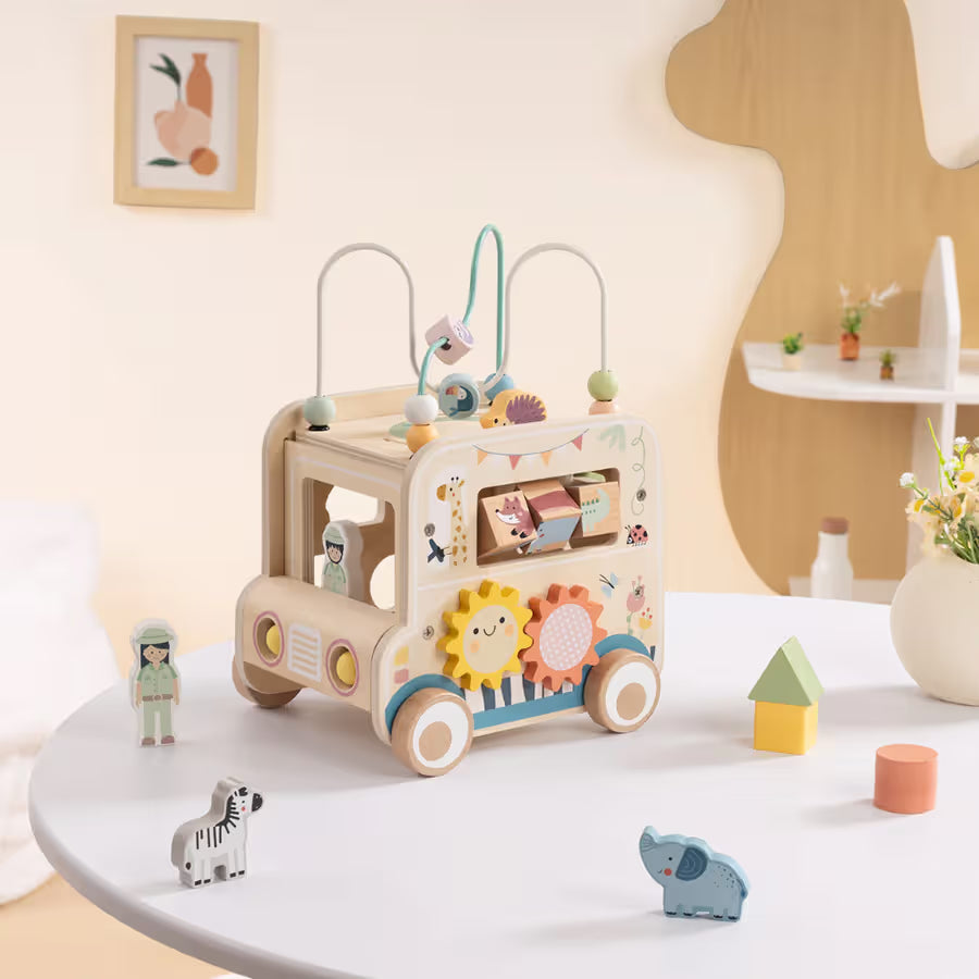 TookyToy Safari Bus Activity Toy